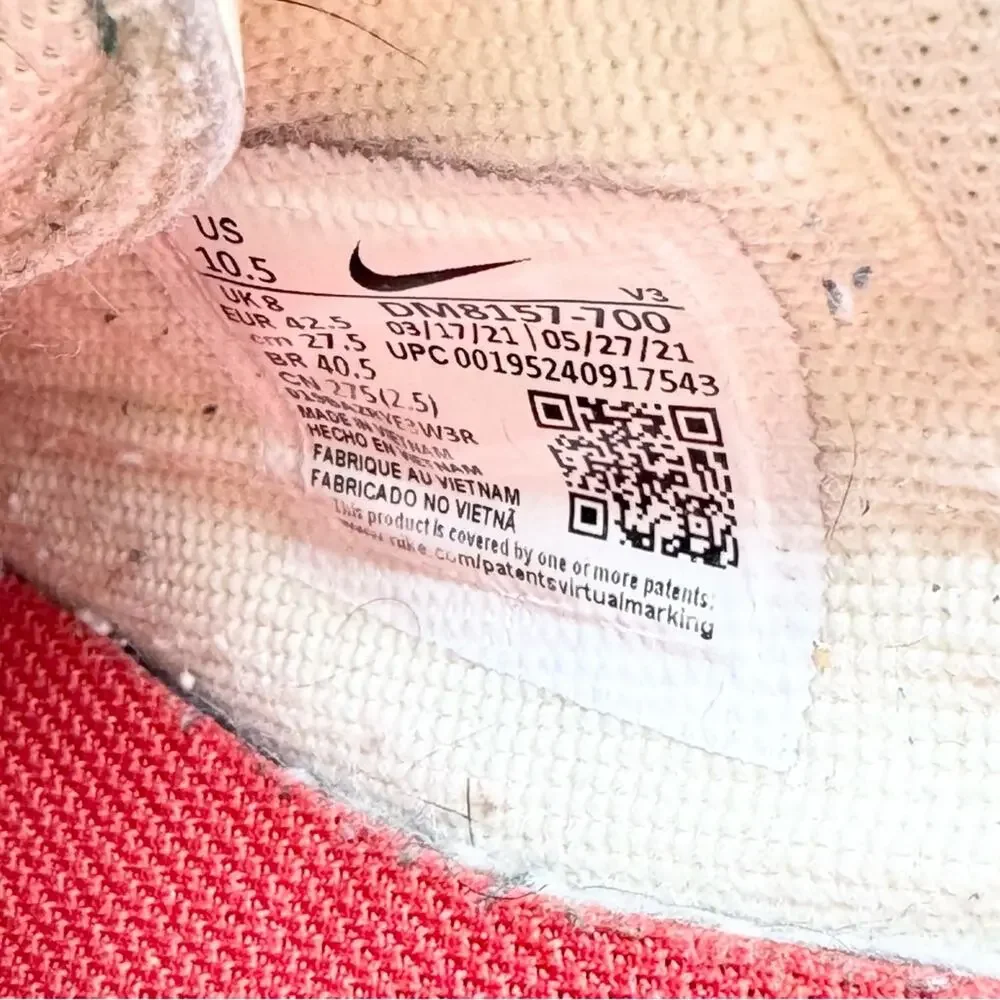 Nike Air Force 1 Shadow Sisterhood Cashmere Sneakers Size 10.5 Streetwear Casual - Picture 9 of 9